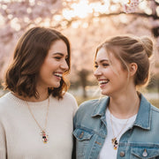 Matching Cartoon Mouse BFF Necklace Set (RNK-0758)