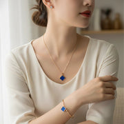 Lucky Clover Necklace & Bracelet Set