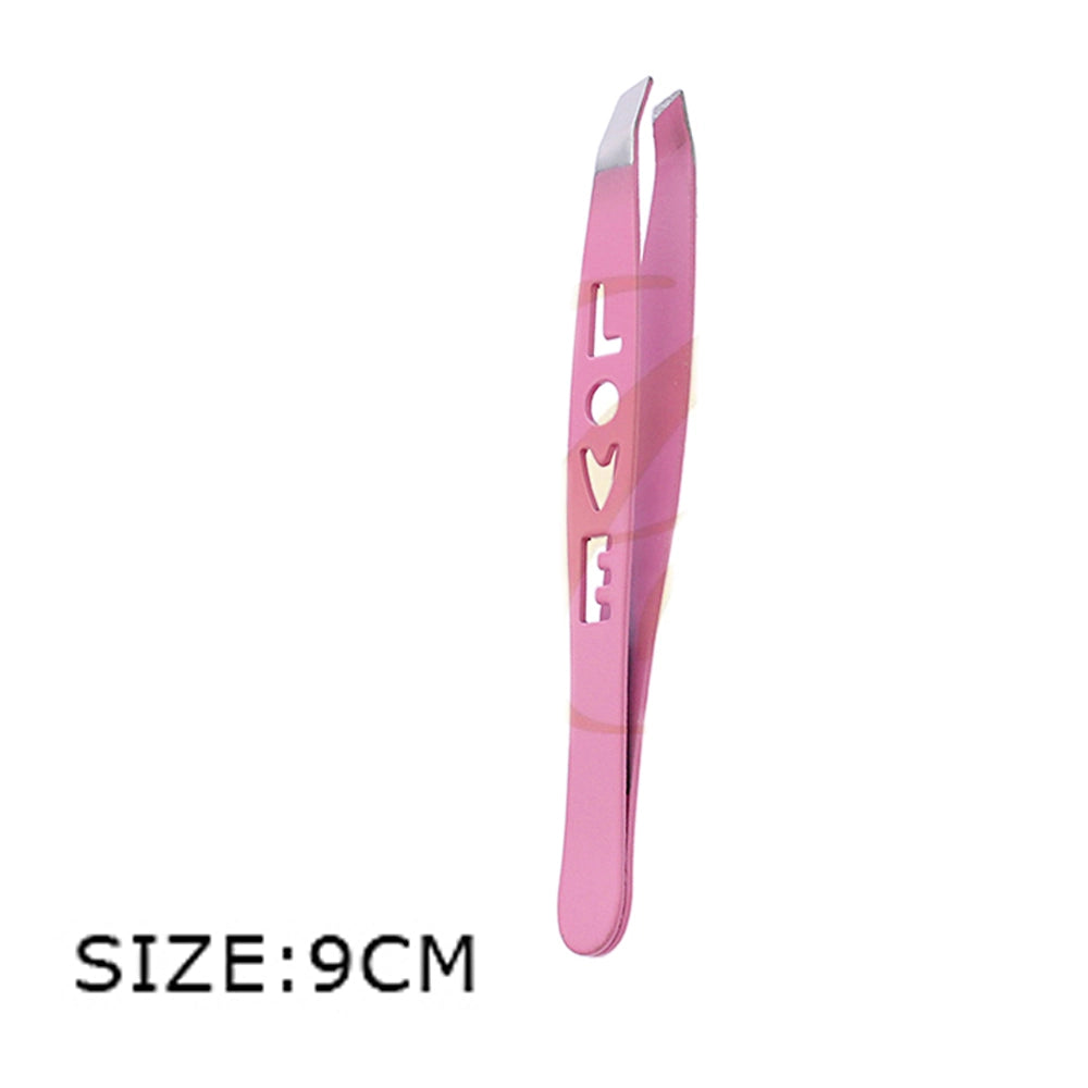 Cute Love Stainless Steel Mix Color Tweezers (059)