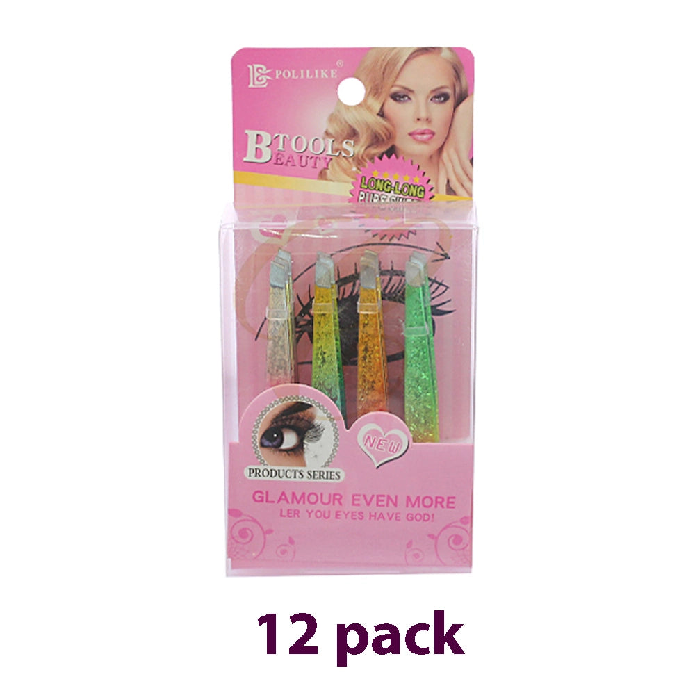 Glitter Glam Ombre Slanted Tweezers Set