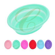 Deep Clean, Anywhere: Portable Silicone Makeup Brush Cleaner Mat & Collapsible Basin Set