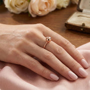 The Orb Ring: Chic Geometric High-Shine Statement Band in Gold and Silver (RRN-0606GS)