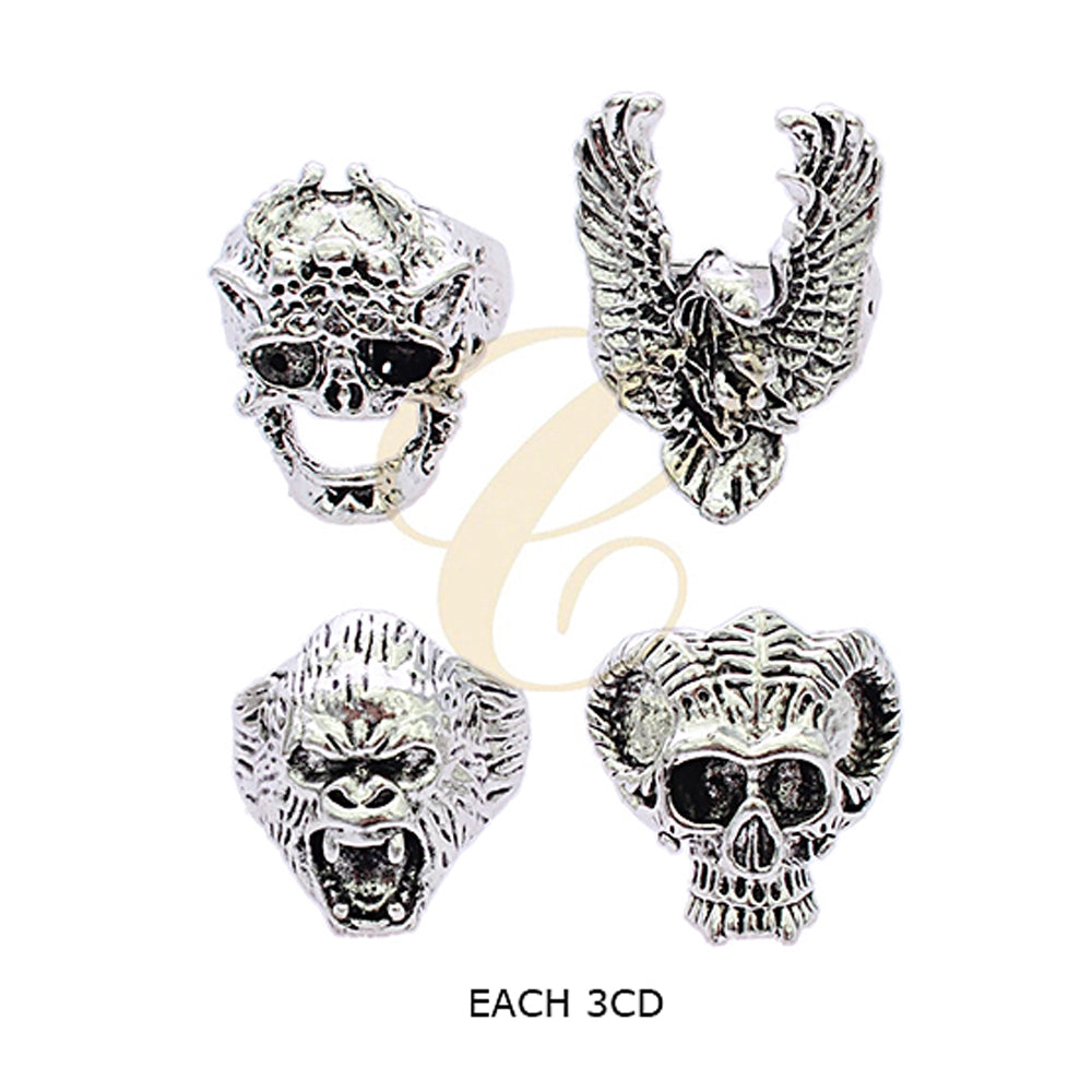 Gothic Skull & Biker Ring Collection