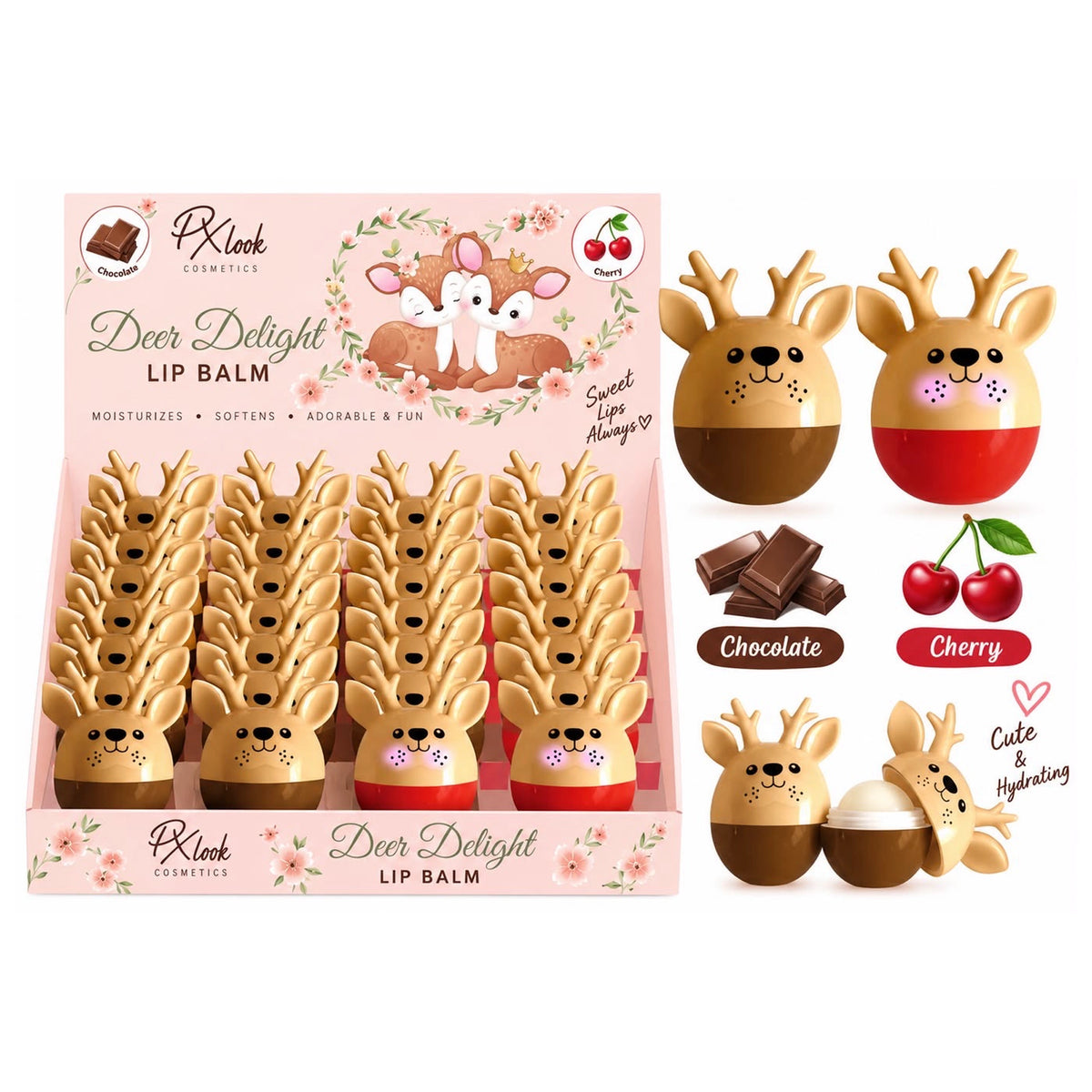Prolux Deer Delight Lip Balm (24pcs)