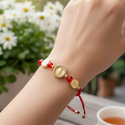 Dual Devotion Red String Bracelet Set (12-Pack) - Adjustable