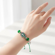Lucky Green Jade Dragon Protection Bracelets