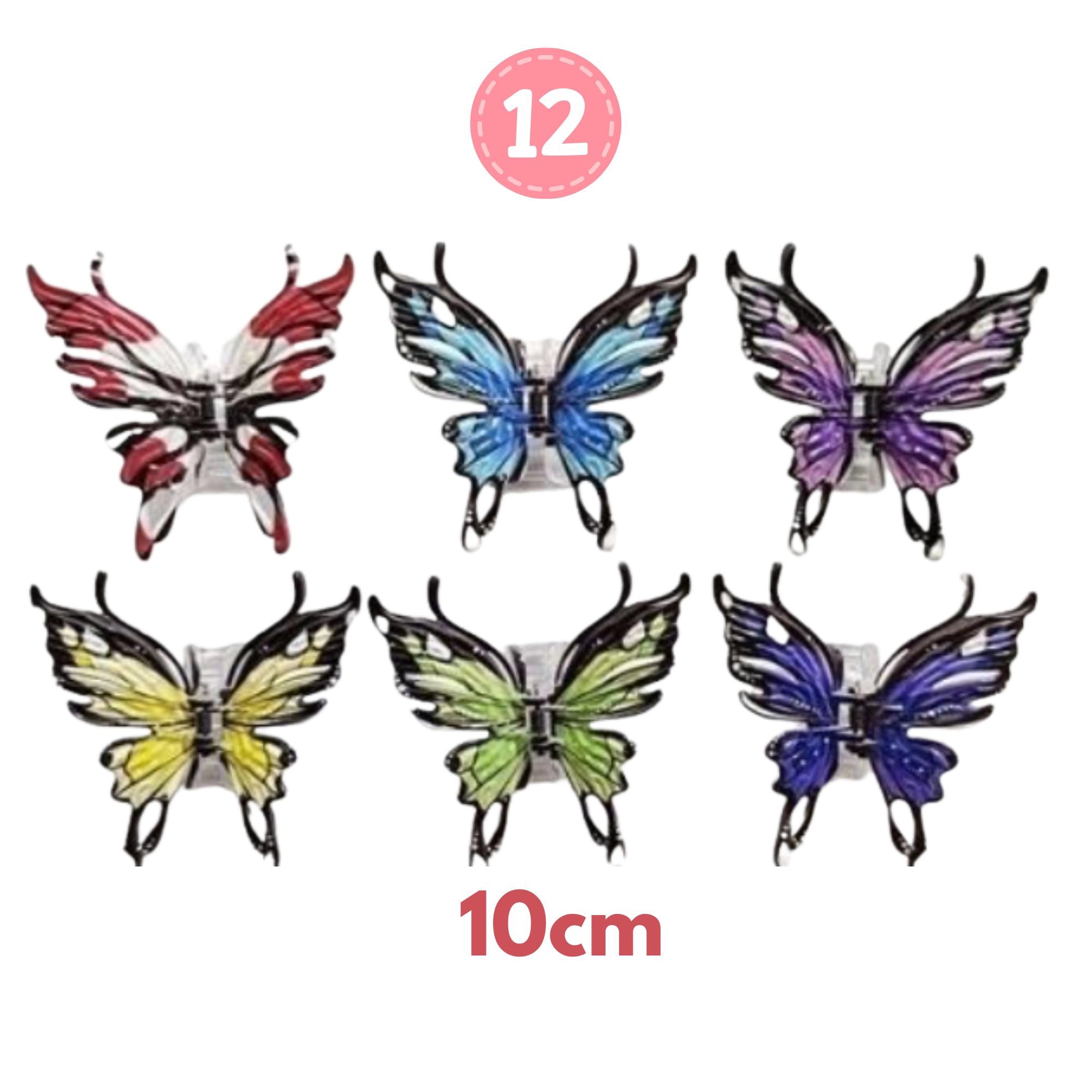 Winged Wonder Vibrant Butterfly Claw Clip for Statement Style
