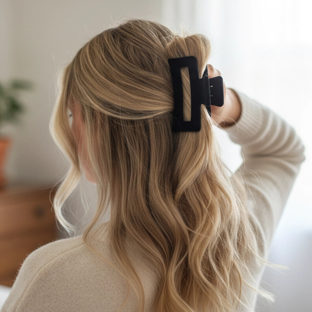 Velvet Matte Hair Claw Clip| 13CM Large Claw