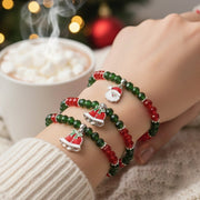 Festive Christmas Charm Bracelet Set