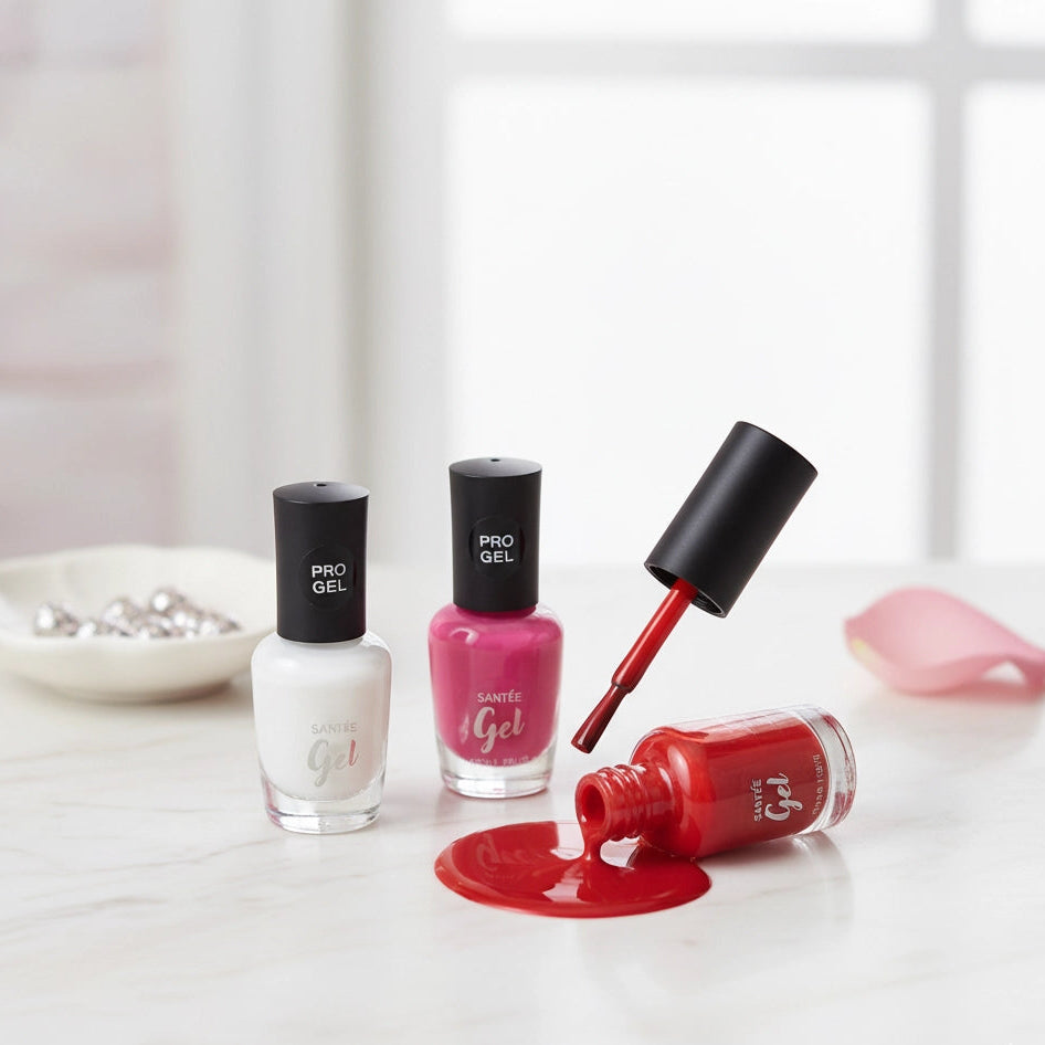 SANTEE - Gel Nail Polish A | Long-Lasting Shine – No UV/LED Light Needed