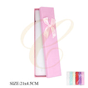 Elegant Slim Jewelry Gift Boxes with Satin Bow