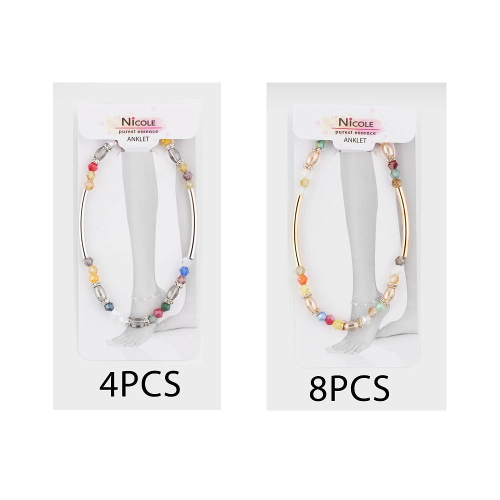 Adjustable Minimalist Ankle Bracelet for Women | Summer Beach Foot Jewelry