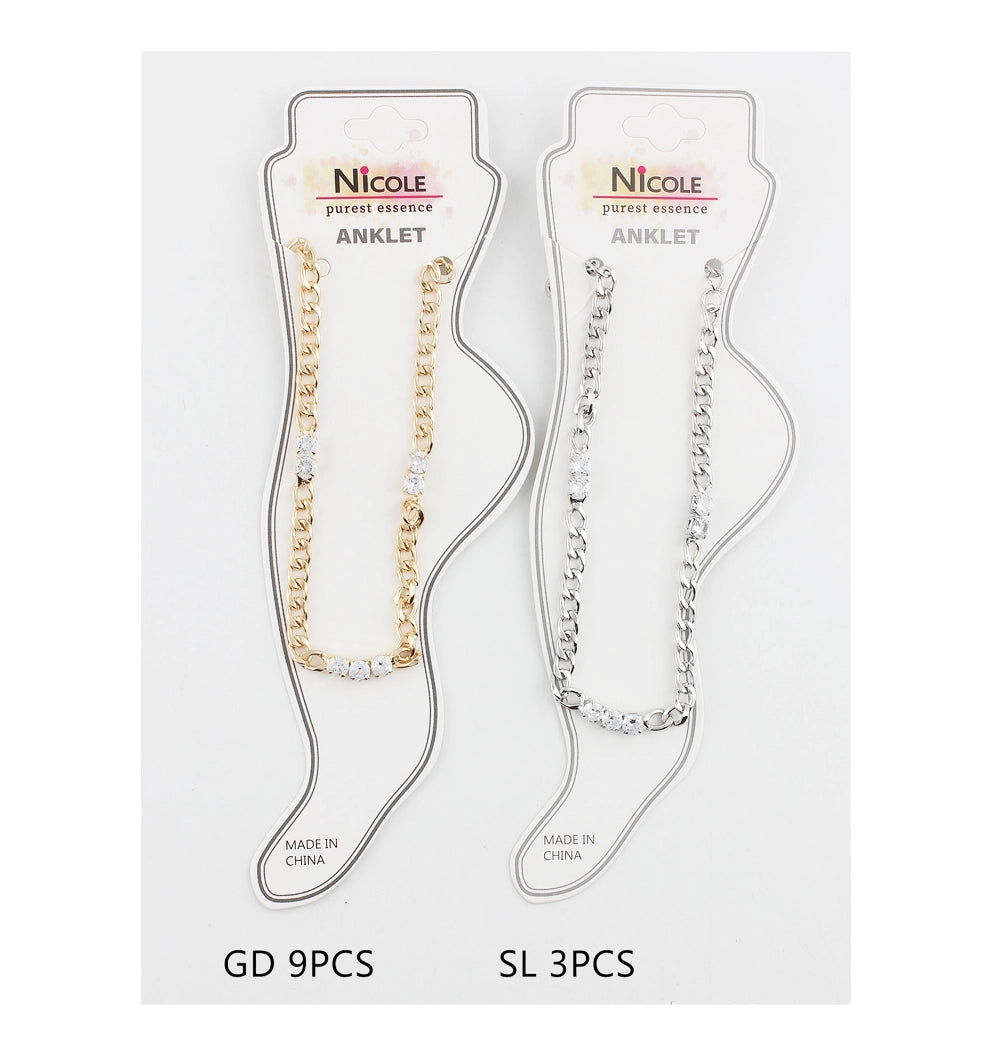 Ankle Bling Bliss: Nicole Purest Essence Beaded Anklets