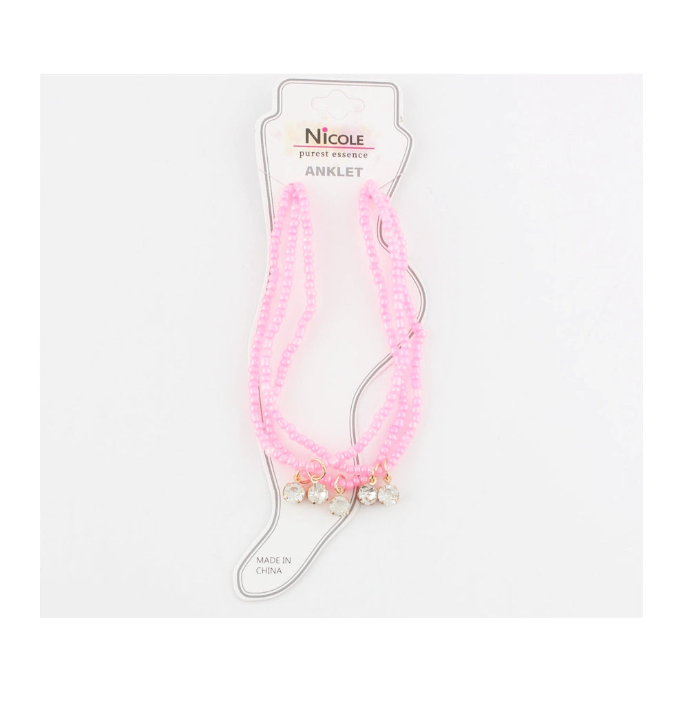 Sweet Bliss Beaded Charm Anklet Collection