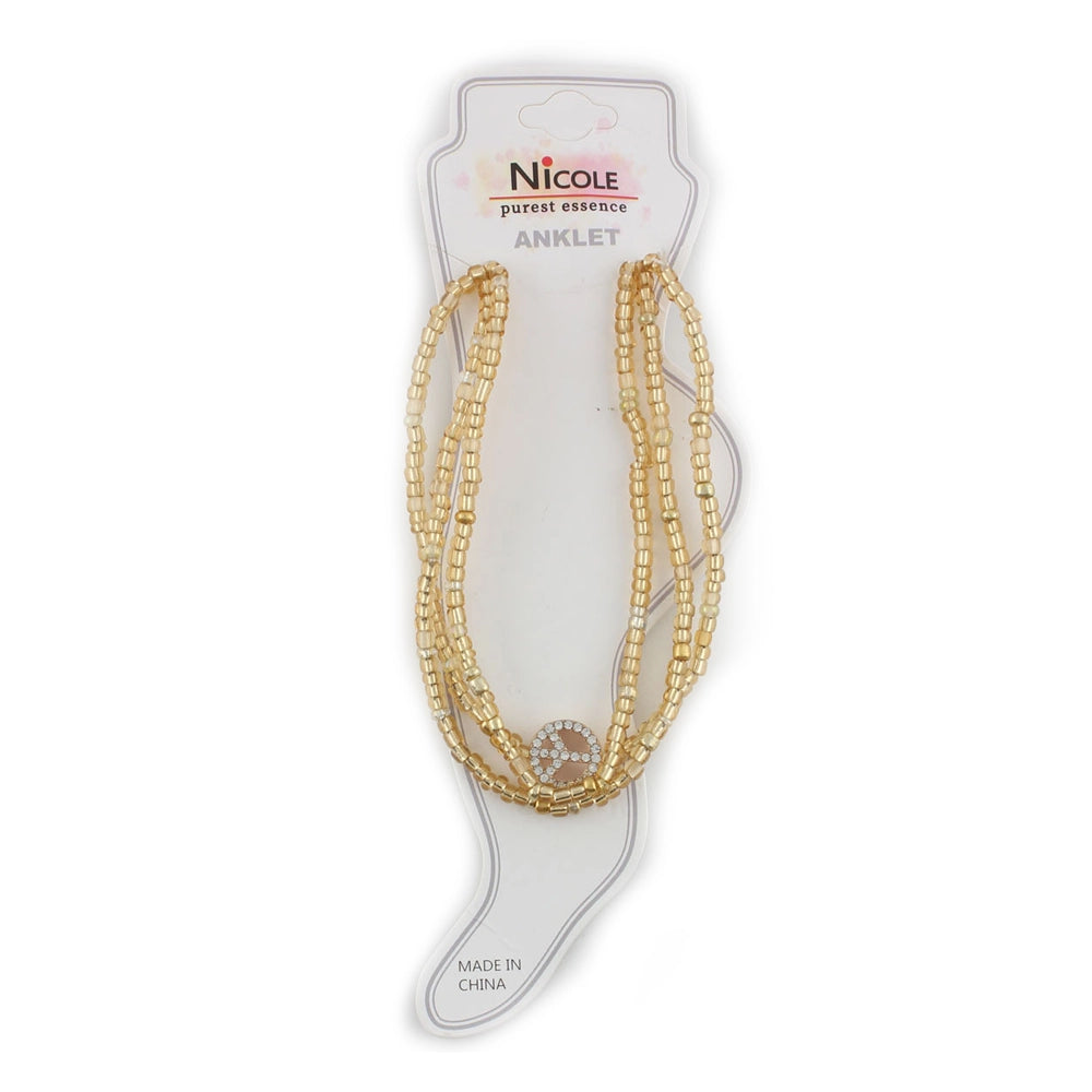 Dainty Layered Beaded Anklet Set |Ankle Bracelet