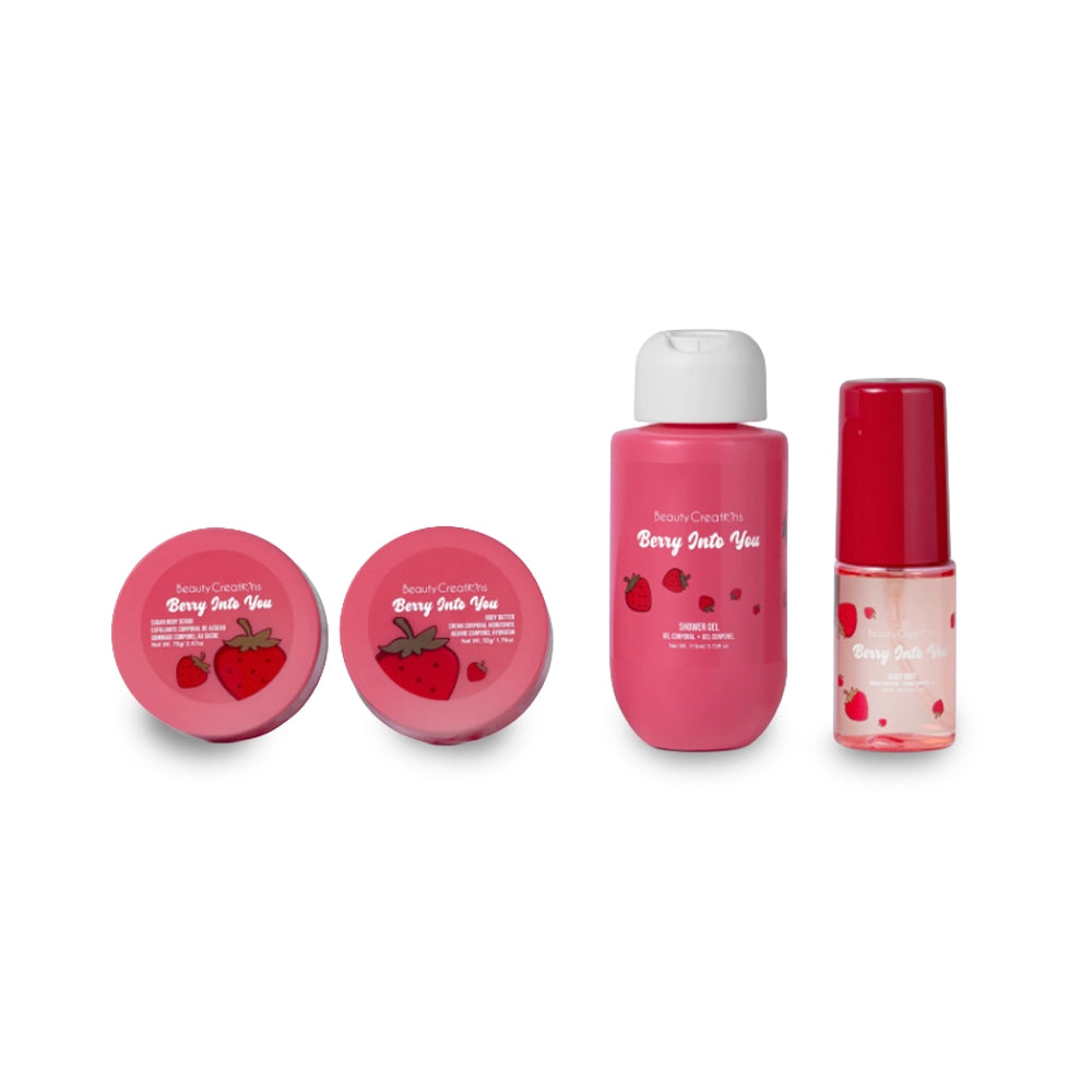 Beauty Creations – Sweet Dose Fruity Travel Set Mini Body Care Kit (Berry Into You)