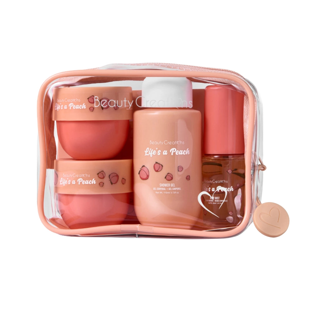 Beauty Creations – Sweet Dose Fruity Travel Set Mini Body Care Kit (Life Is A Peach)