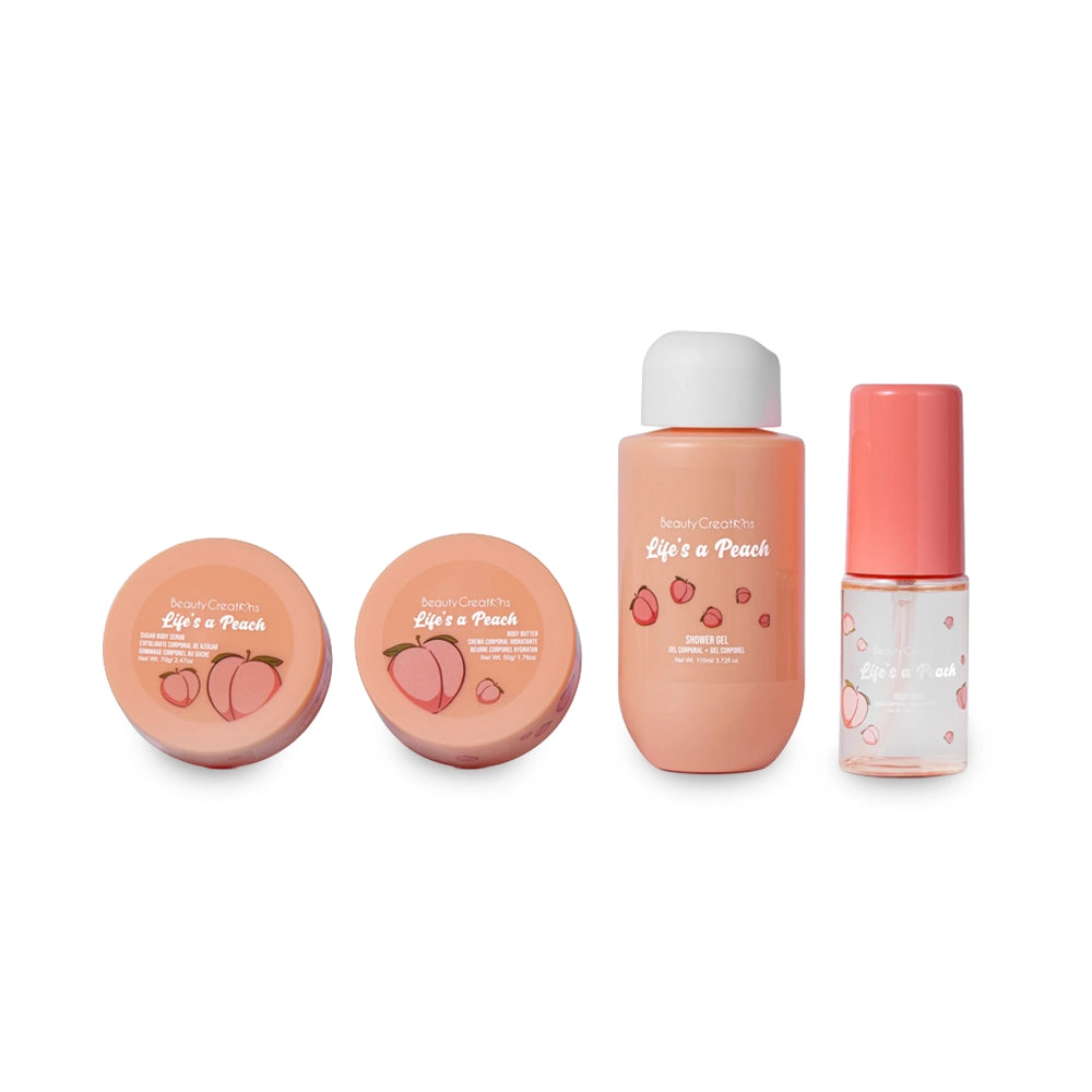 Beauty Creations – Sweet Dose Fruity Travel Set Mini Body Care Kit (Life Is A Peach)