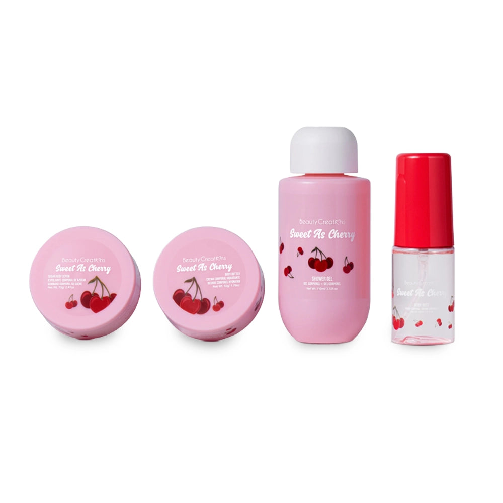 Beauty Creations – Sweet Dose Fruity Travel Mini Body Care Kit (Sweet as Cherry)