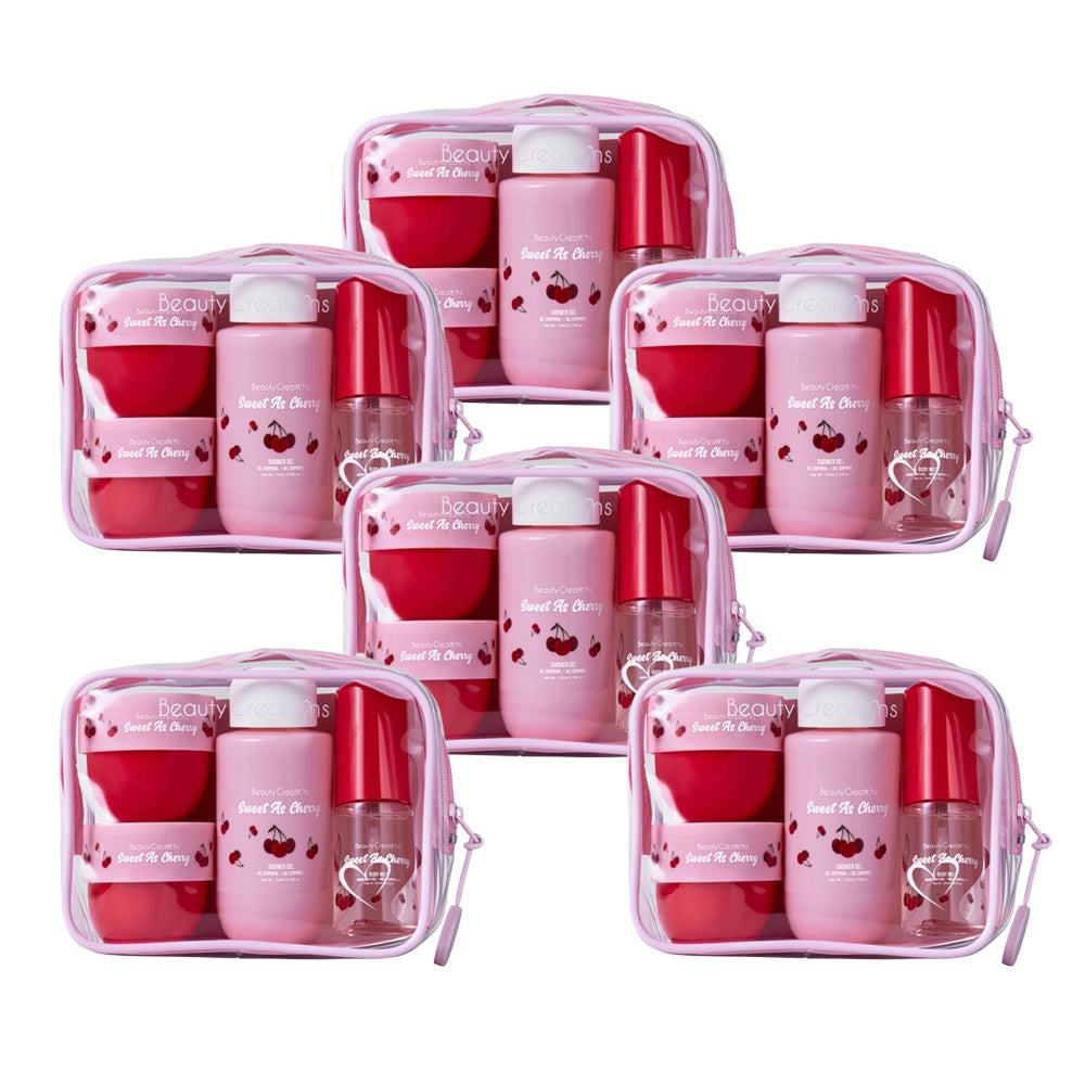 Beauty Creations – Sweet Dose Fruity Travel Mini Body Care Kit (Sweet as Cherry)