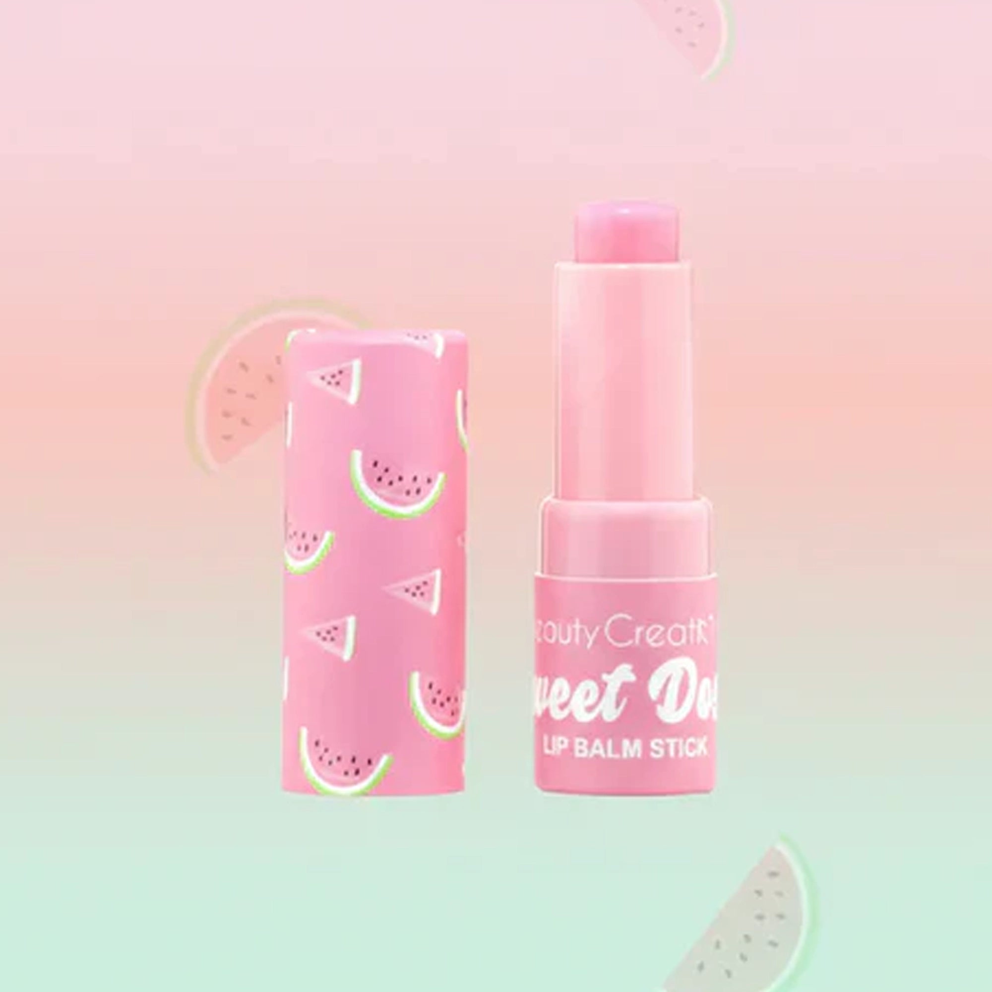 Beauty Creations - Sweet Dose Watermelon Lip Balm Stick – 24pc Display Set (0.11 oz Each)