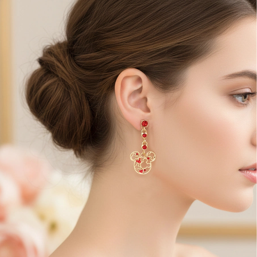 Magic & Sparkle! The 12-Piece Rainbow Crystal Mouse-Head Dangle Set