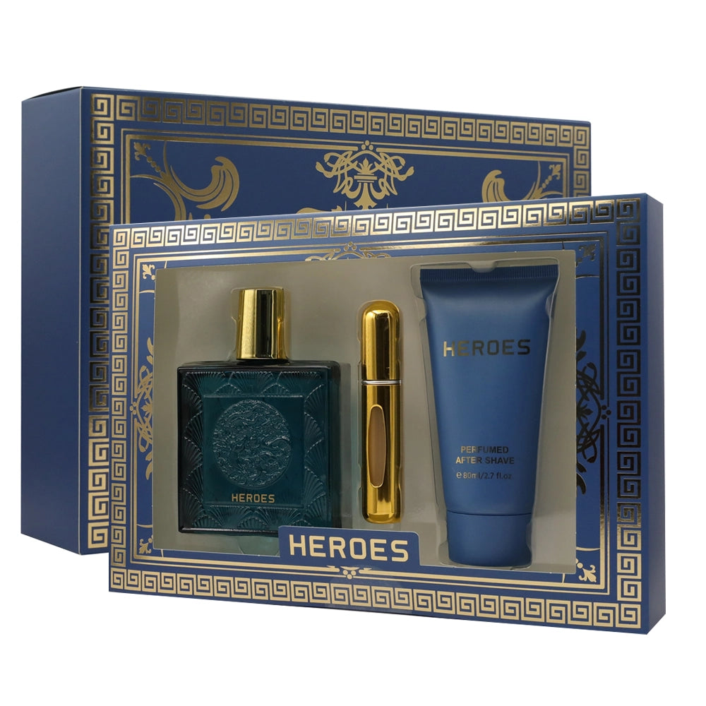 Heroes Men’s Fragrance 3-Piece Gift Set - Affordable Fragrance Dupe (SET105)