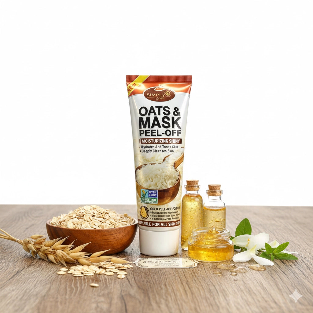 Simply Bella - Oats & Mask Peel-Off: Moisturizing & Shiny Skin Treatment