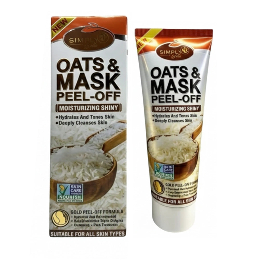 Simply Bella - Oats & Mask Peel-Off: Moisturizing & Shiny Skin Treatment
