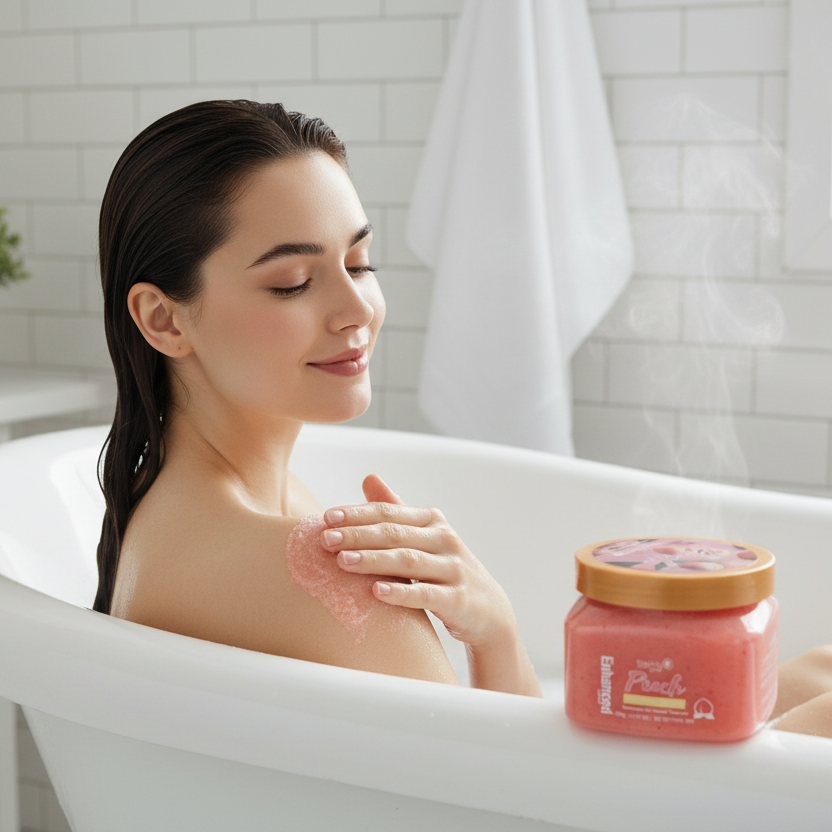 Simply Bella - Peach Sugar Scrub – 520g