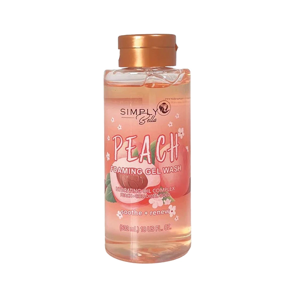 Simply Bella - Peach Gel Foaming Body Wash (18 fl oz)