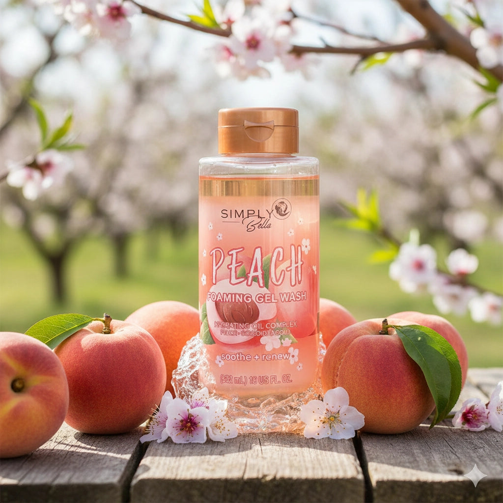 Simply Bella - Peach Gel Foaming Body Wash (18 fl oz)