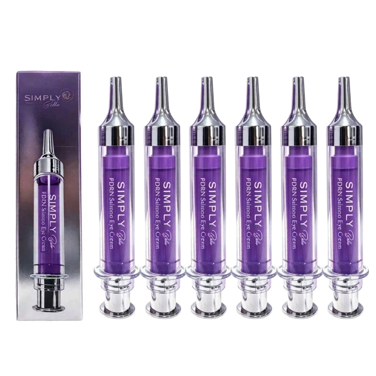 Simply Bella PDRN Salmon Eye Cream – Rejuvenating, Firming & Repairing Under-Eye Treatment in Precision Syringe Dispenser