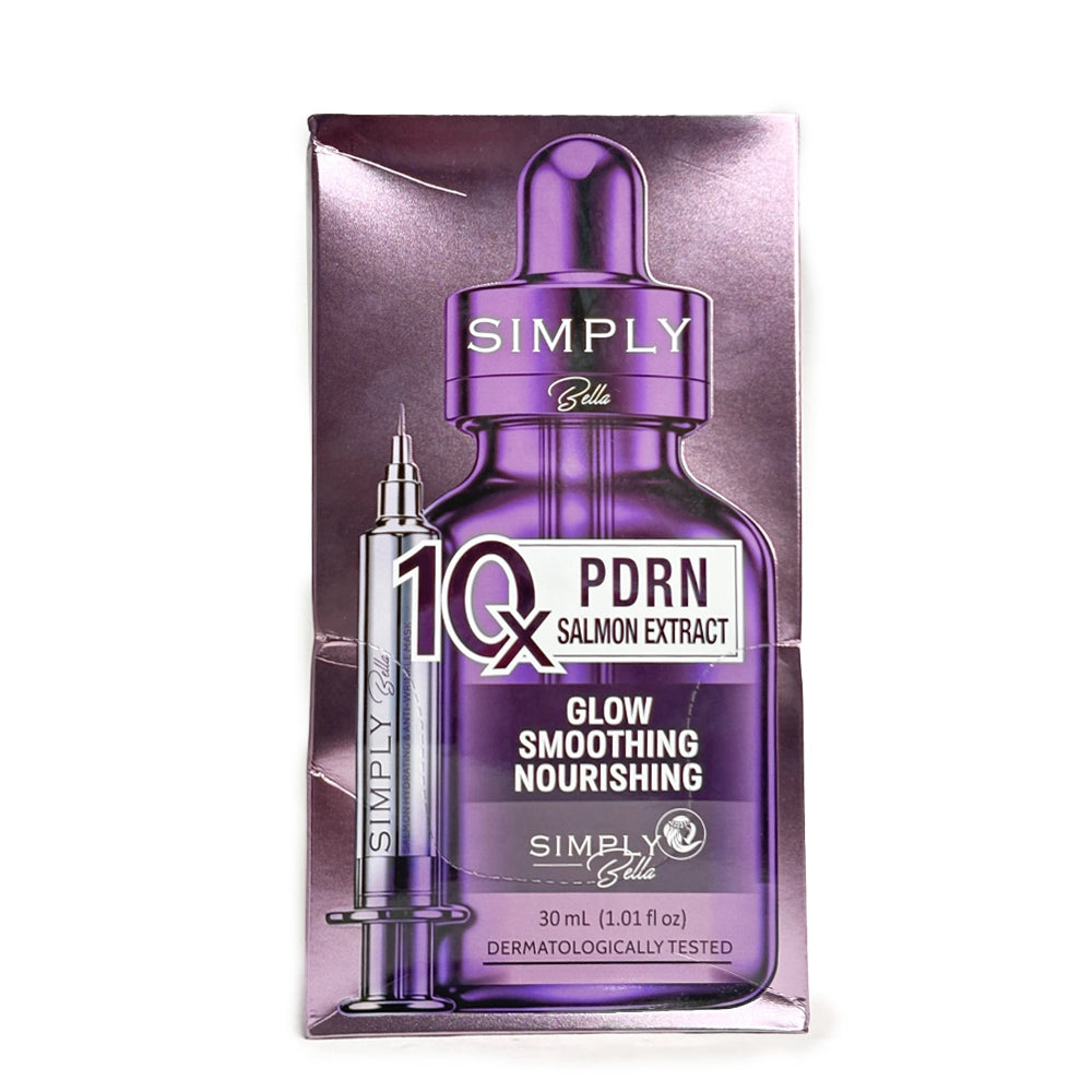 Simply Bella 10X PDRN Salmon Extract Facial Serum – 30ml (1.01 fl oz) | Glow, Smoothing & Nourishing Anti-Aging Skin Care Treatment