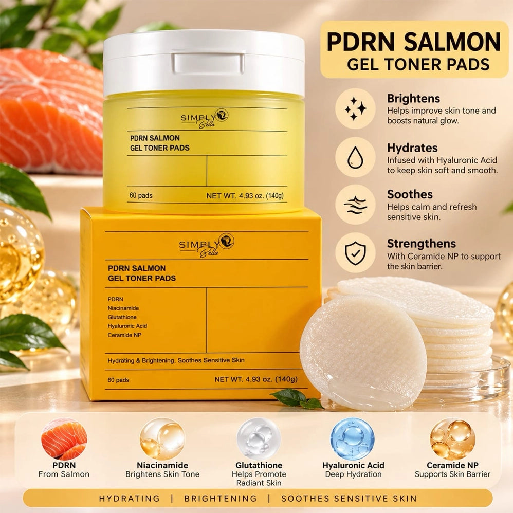 Simply Bella PDRN Salmon Gel Toner Pads (60 Pads)