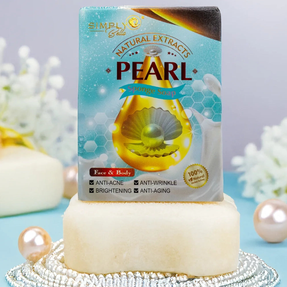 Simply Bella - Natural Extract Pearl Sponge Soap