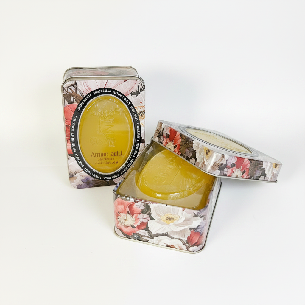 Simply Bella - Luxury Amino Acid Oil Control Moisturizing Soap With Tin Box (6 units)
