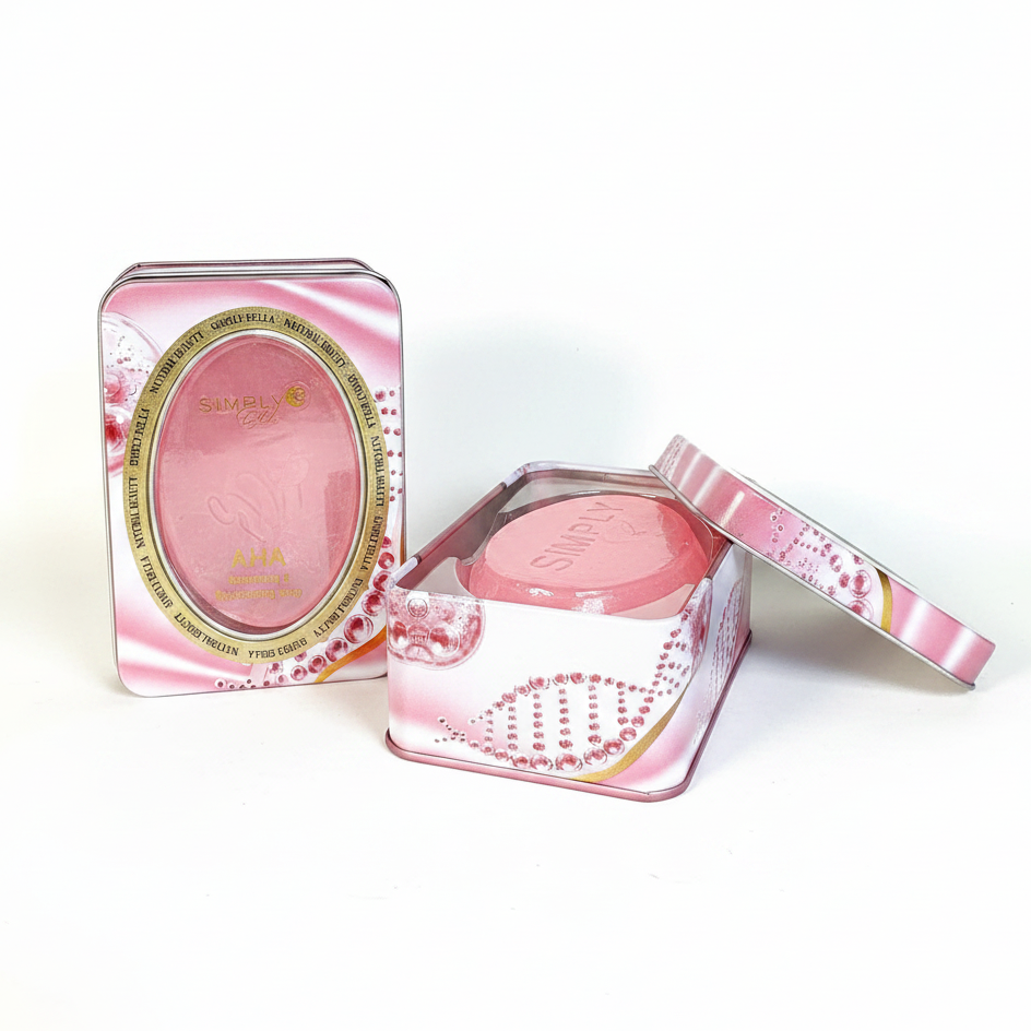 Simply Bella - Luxury AHA Natural Soap With Tin Box (12 units)