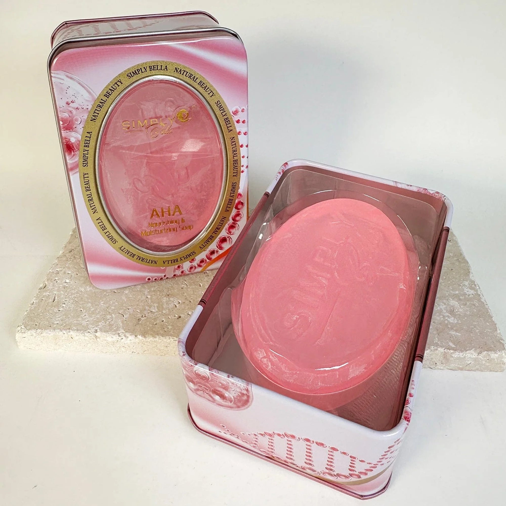 Simply Bella - Luxury AHA Natural Soap With Tin Box (6 units)