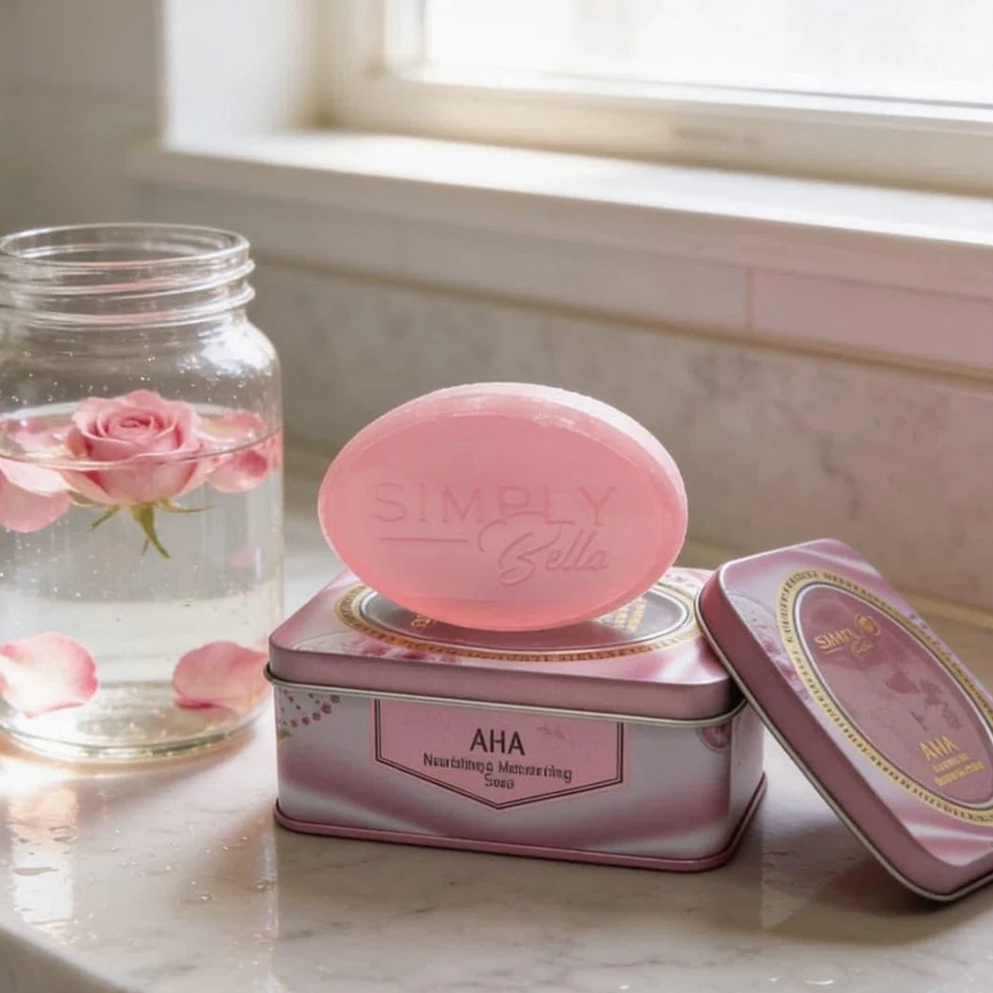 Simply Bella - Luxury AHA Natural Soap With Tin Box (12 units)
