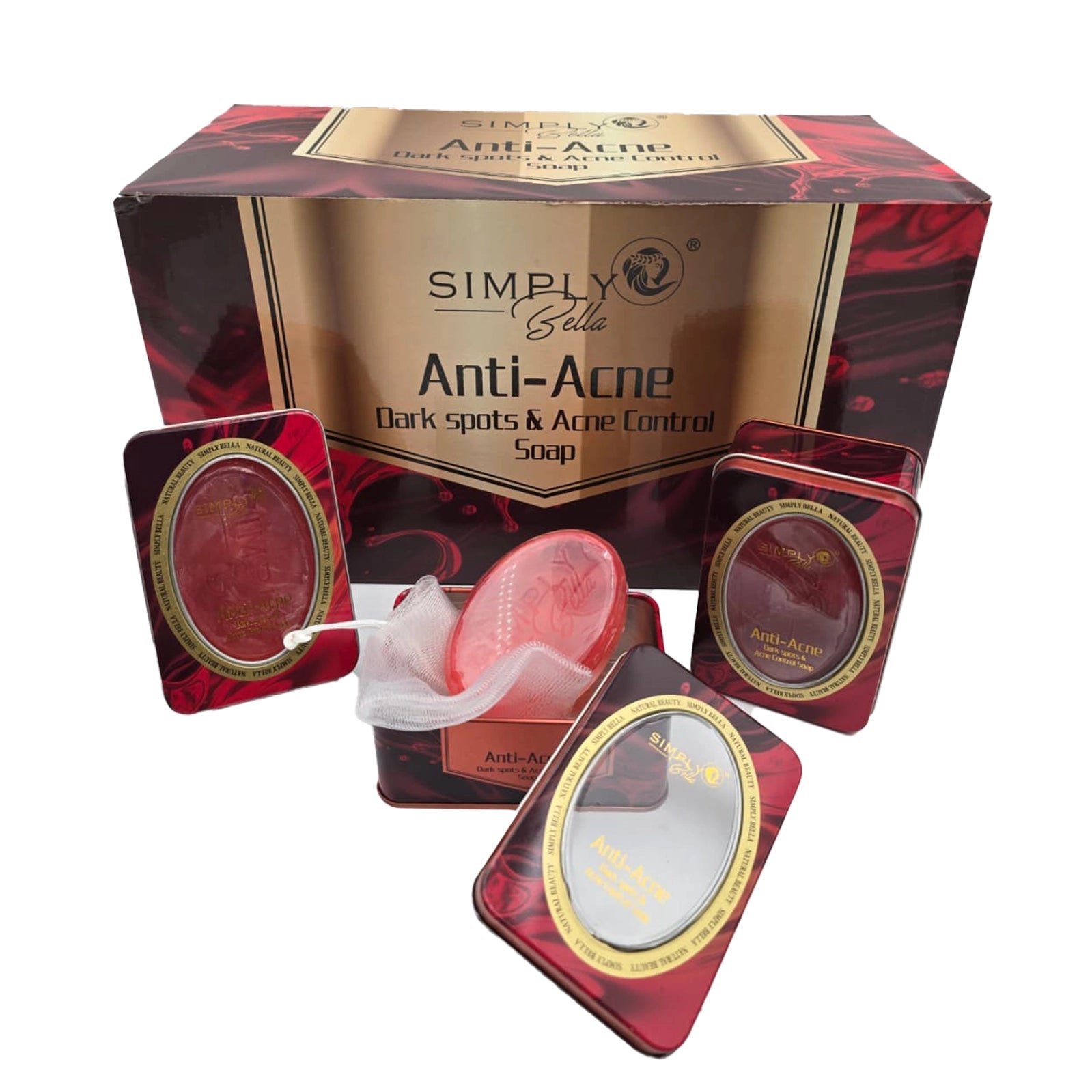 Simply Bella - Anti-Acne & Dark Spot Control Soap in Decorative Tin