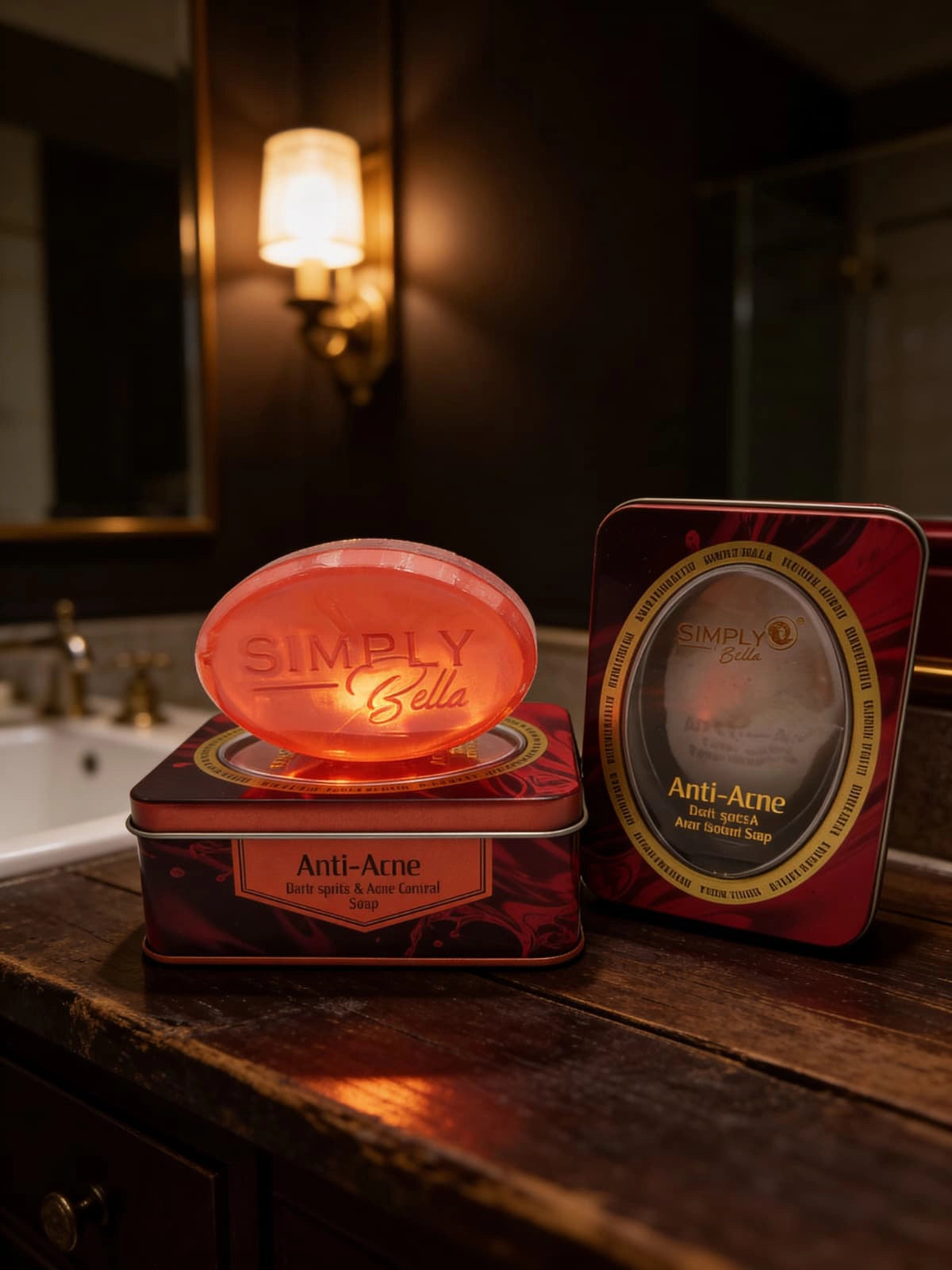 Simply Bella - Anti-Acne & Dark Spot Control Soap in Decorative Tin