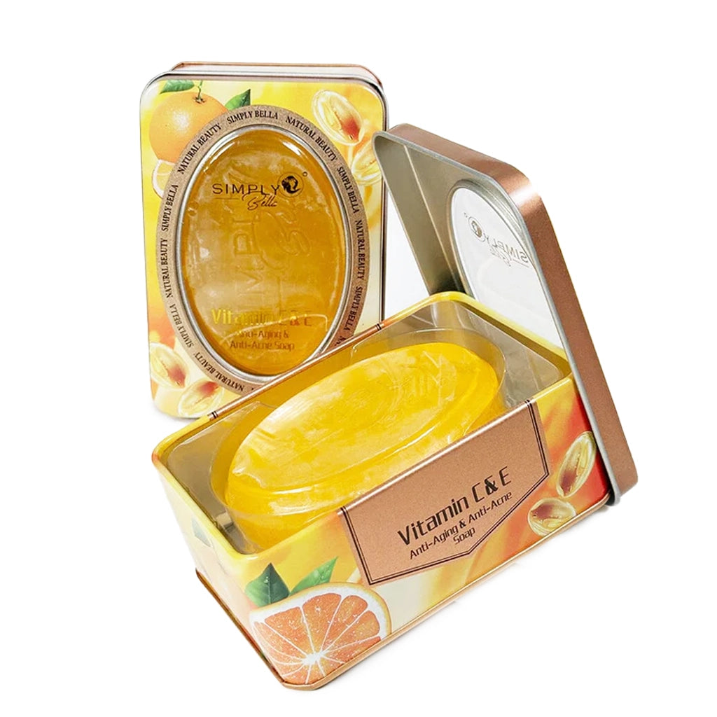 Simply Bella - Luxury Vitamin C & E Anti-Aging & Anti-Acne Soap with Gift Box