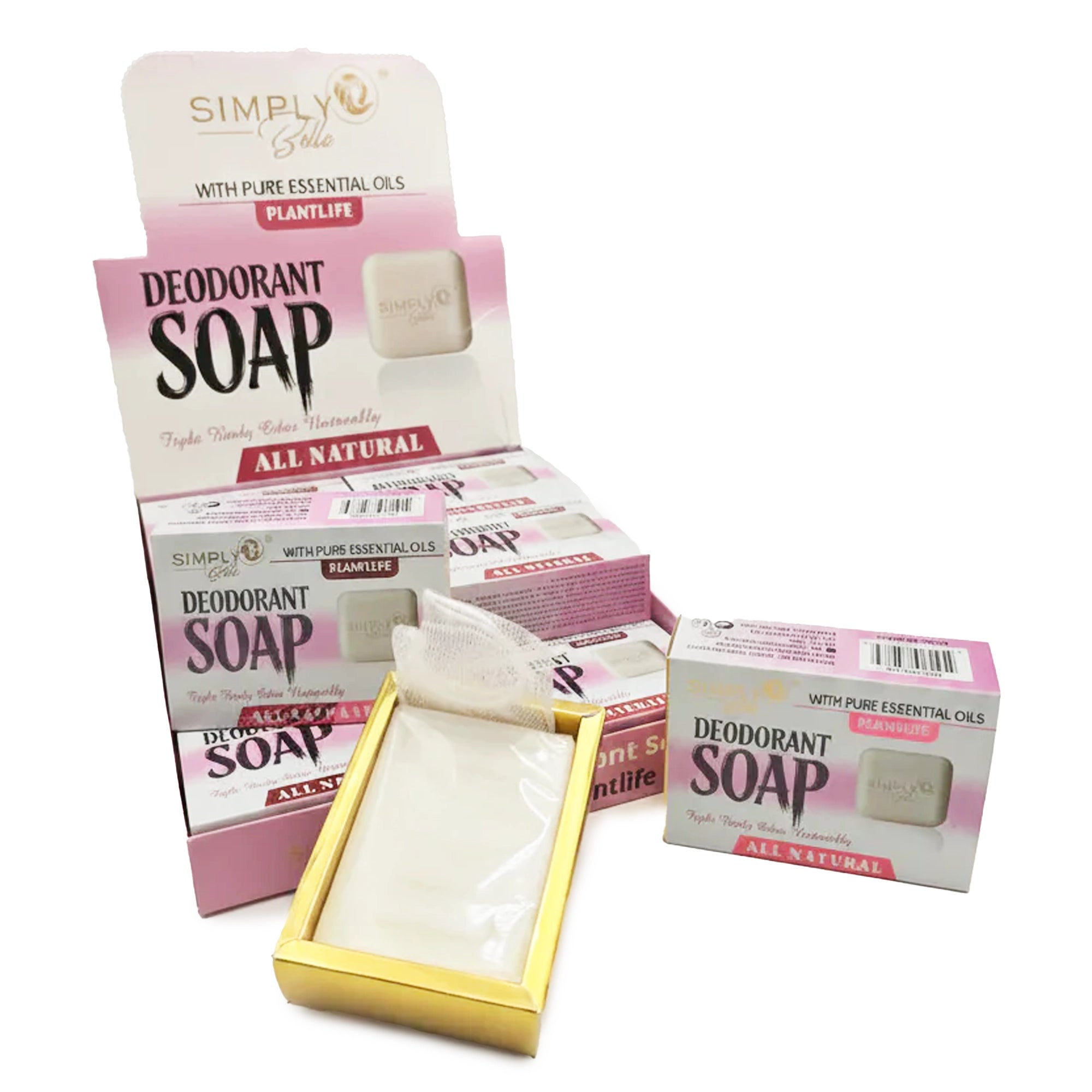 Simply Bella - Plantlife All-Natural Deodorant Soap – Pure Essential Oils (Bulk Display Box)