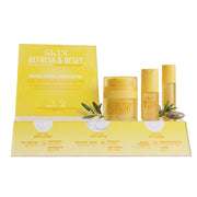 Beauty Creations - Refresh and Reset Display - Barrier Repair & Skin Renewal Set with Peptide Moisturizer, Face Serum & Eye Cream