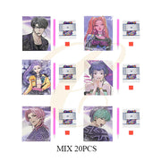 20-Pack Mini Diamond Painting Kits for Kids & Adults - K-Pop Anime Style Gem Art Crafts - 14x12.5cm Small Rhinestone Painting Set (SNT-2454)