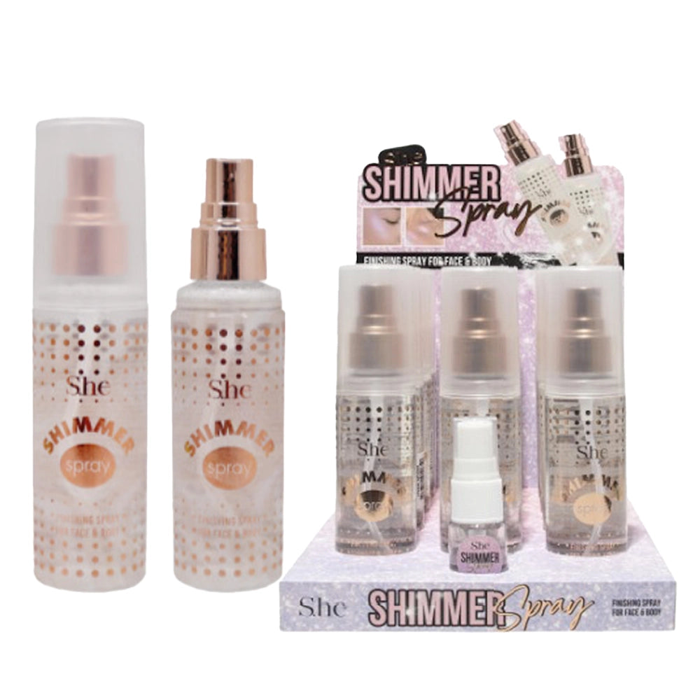 S.HE - Finishing Face and Body Shimmer Spray (Rose Gold)