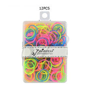 Neon Rubber Hair Band Set - 300 Count (SRB-009NE)