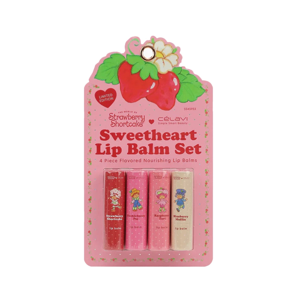 Celavi – Strawberry Shortcake Sweetheart Lip Balm Set