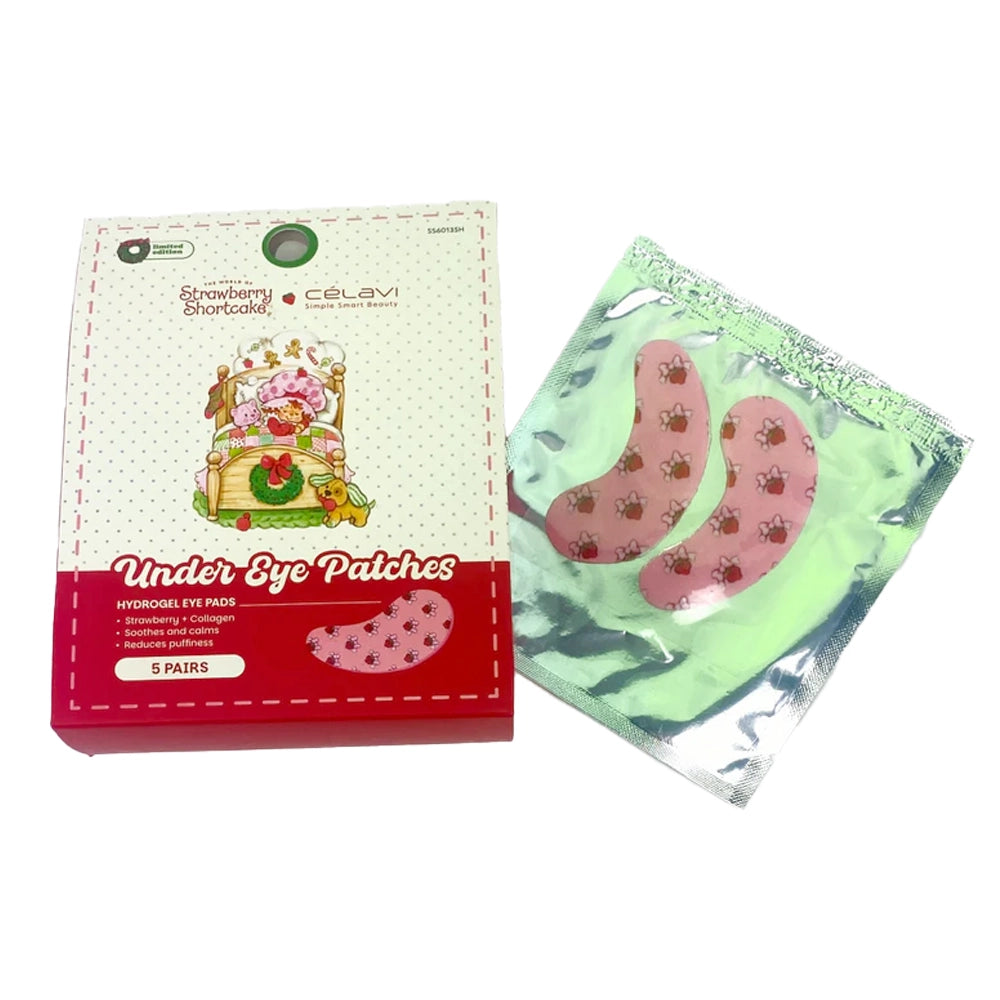 Celavi - Strawberry Shortcake Holiday 5 Pair Printed Under Eye Patches